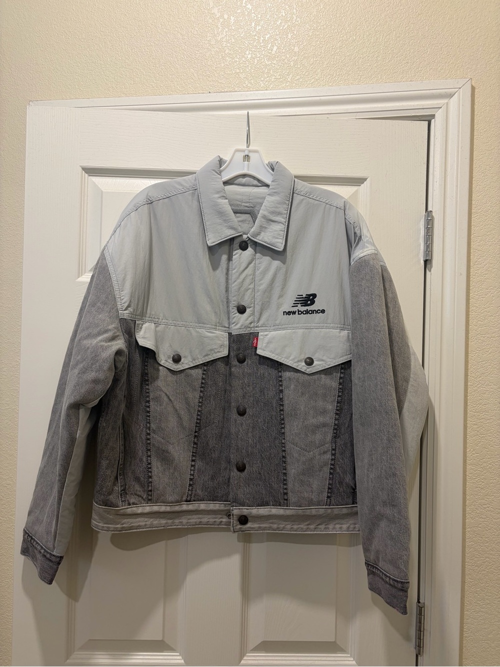 New Balance x Levi’s Two-Tone Gray Denim Reversible Jacket